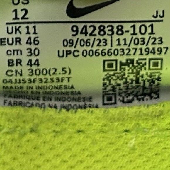 Nike Free RN Flyknit 2018 942838-101 Men's Sz 12 Black White Oreo Running Shoes - Picture 12 of 12